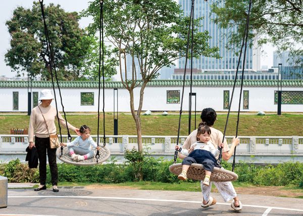 萧岗口袋公园休闲安逸 张爱玲/摄